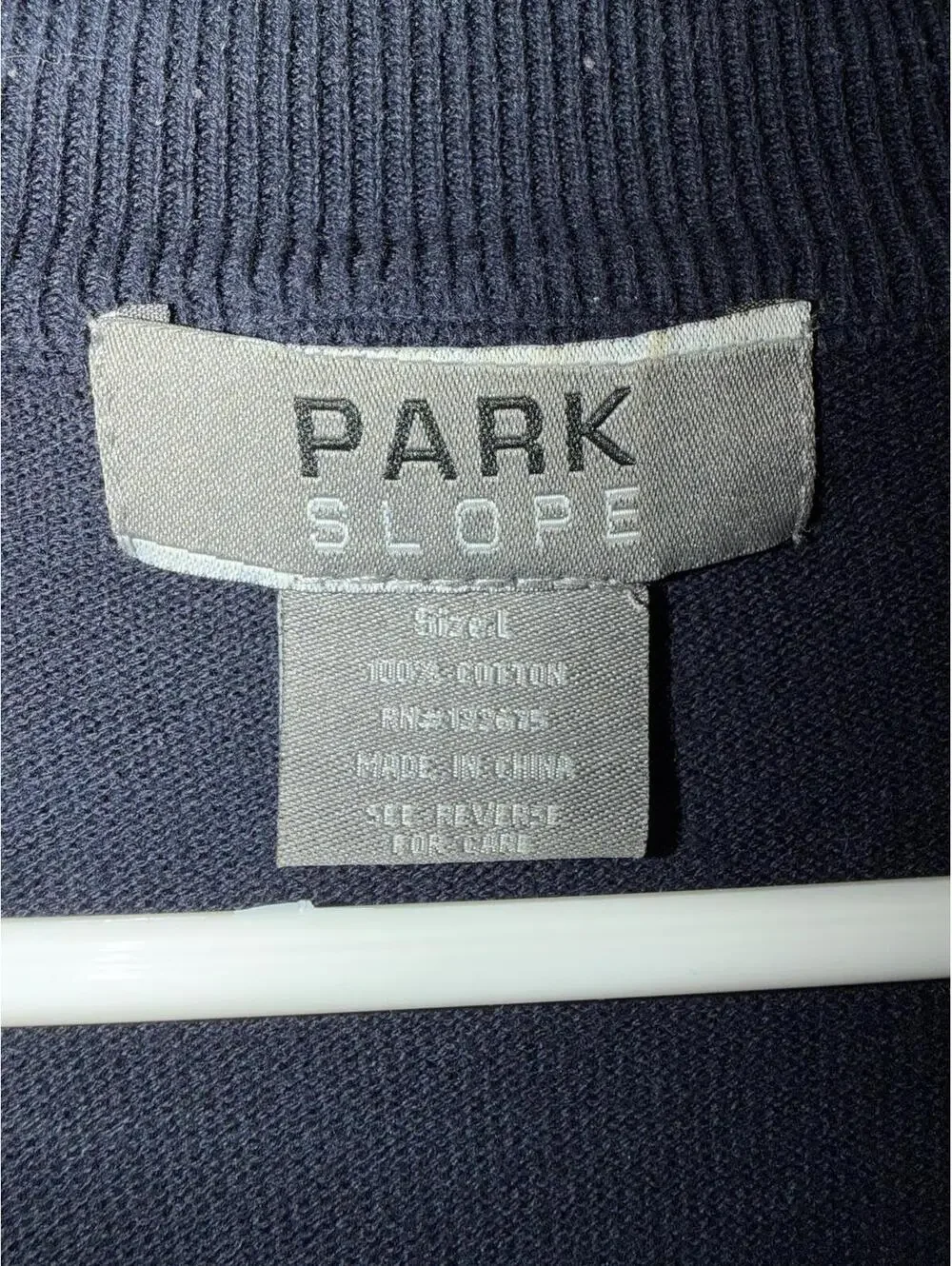 Park Slope Men's Striped Half-Zip Sweater Large